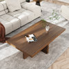 Modern Rectangle Wood Coffee Table Cocktail Table, Distressed