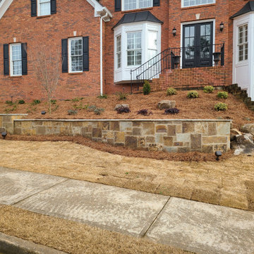 2023 New-Johns Creek-Modular wall, Boulder Wall, Flagstone, Front Fieldstone