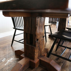Reclaimed Wood (Rectangular) Pedestal Tables - Products
