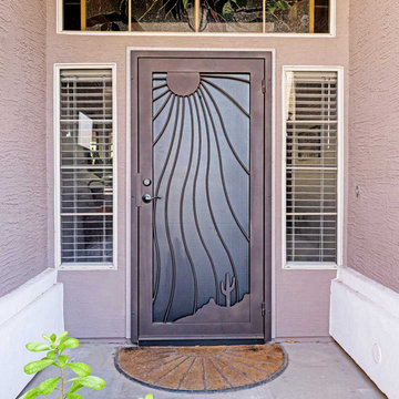 Desert Sunray Iron Security Door