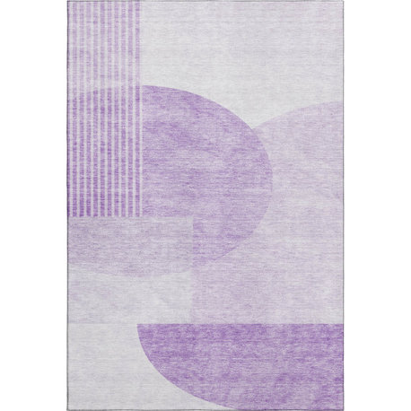 Premium Machine Washable Mayfield AMF678 Purple 9' x 12' Rug