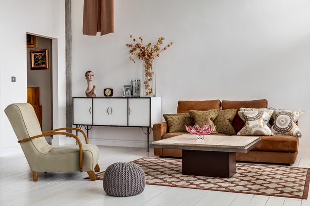 Ретро Гостиная Midcentury Living Room