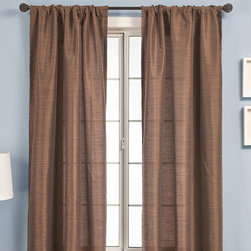 Blindsgalore Signature Drapery Panel: Borgata Silk Stripe - Curtains