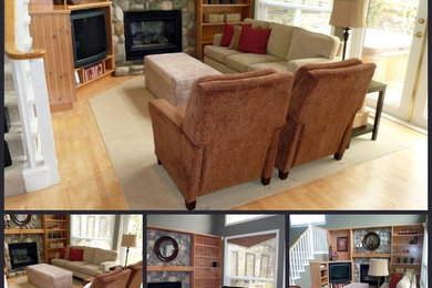 Inspiration for a timeless family room remodel in Vancouver