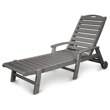 Trex Outdoor Furniture Yacht Club Wheeled Chaise, Stepping Stone
