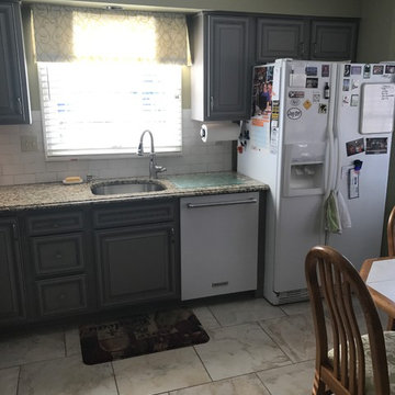 cabinet refacing------dark gray