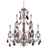 Savoy House Lighting 1-9721-9-176 Florita 9 Light Chandeliers in Silver Lace