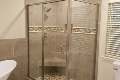 Inspiration for a contemporary bathroom remodel in Other