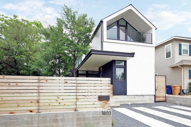 Example of a minimalist exterior home design in Austin