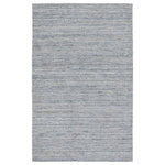 Jaipur Living - Jaipur Living Evenin Handmade Solid Area Rug, Blue/Gray, 5'x8' - The Madras collection features handsome heathered designs and versatile modern appeal. Hand-loomed of rayon made from bamboo and wool, the Evenin area rug showcases a striated patterns of casually chic neutrals. This blue, gray, and white rug lightens any space while adding subtle dimension and rich natural texture.