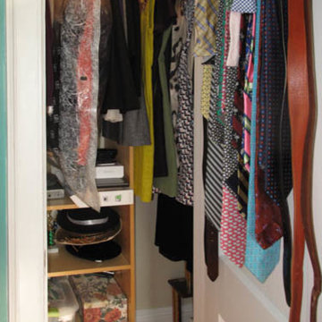 Bedroom Closet Organizing-Before & After