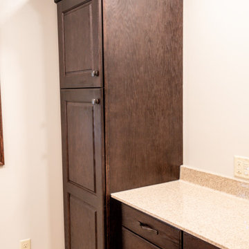 HOUSE REMODEL WITH DEEP BROWN TONES