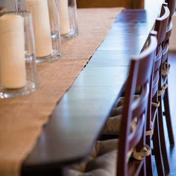 Dinning Room Table with Upholstered Chairs