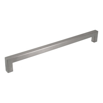 Celeste Square Bar Pull Cabinet Handle Brushed Nickel Stainless 12mm, 10"