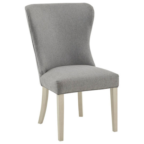 Madison Park Signature Helena Winged Dining Side Chair, Grey, Dining Chair