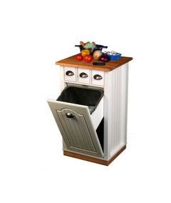 Trash Can Pantry Cabinet that Holds 13 Gallon Bags - 4124 - Venture Horizons