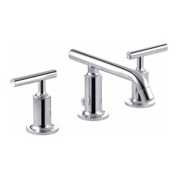 KOHLER - Purist Widespread Bathroom Sink Faucet, Polished Chrome - Bathroom Sink Faucets