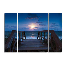 Ready2HangArt - Ready2hangart Bruce Bain 'Blue Sunrise II' Canvas Wall Art - Prints And Posters
