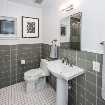 The Retro Green Bathroom