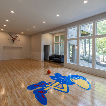 Two-Tiered Basement Designed for Family Fun