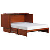 Paradiseo Murphy Bed w/ Charging Station & Gel-Infused Memory Foam Mattress, Che