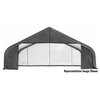 30x24x20 Peak Style Shelter, Gray Cover