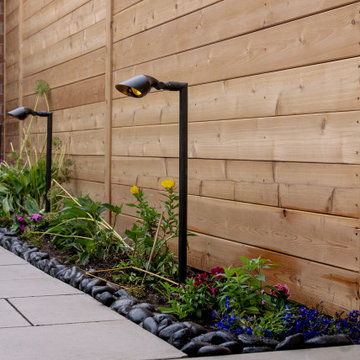 Custom Cedar Privacy Fence, Pergola & Backyard Landscape Transformation