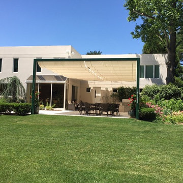 Free standing support for a 20 x 36 feet Infinity Canopy.