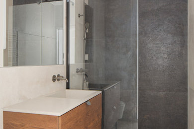 Réalisation d'une salle de bain.