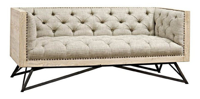 Cfc Furniture Byron Sofa Small Reclaimed Lumber Steel Base Cfc Furniture Byron Sofa Small Reclaimed Lumber Steel Base