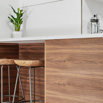 River Heights - Walnut/White Kitchen & Vanity