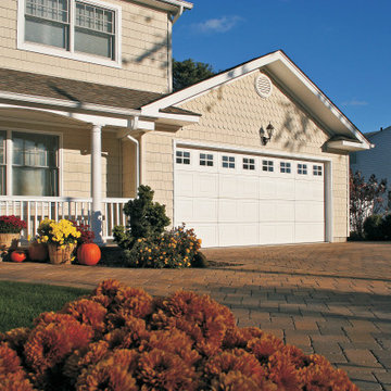 White Beaded Style Garage Door | By Unified Home Remodeling