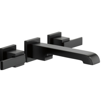 Delta T3567LF-WL Ara 1.2 GPM Wall Mounted Bathroom Faucet - - Matte Black