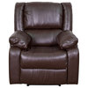 Leather Recliner, Brown