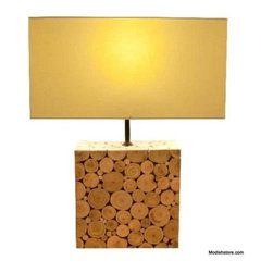 Modeco Drift Medium Mosaic Table Lamp - Table Lamps
