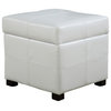 Modus Urban Seating Leatherette Storage Cube - White