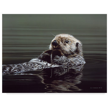 Ron Parker 'Just Resting Sea Otter' Canvas Art, 24"x18"
