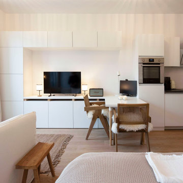 Beige und Weiß - 1 Zimmer Apartement mit 31 qm
