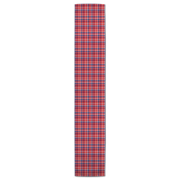 Blue and Red Plaid 16x72 Table Runner