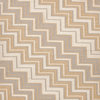 Flat Weave Geometric Pattern Beige /Brown Wool Handmade Rug - MR69, 5x8