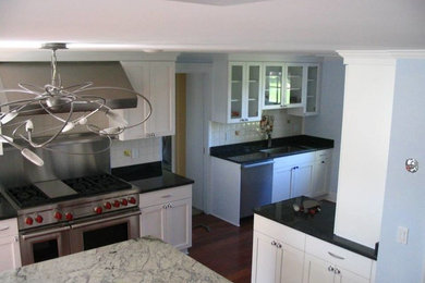 Elegant kitchen photo in Boston