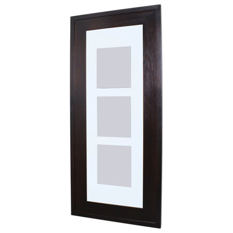 14x36 Concealed Medicine Cabinet - Picture Frame Door! by Fox Hollow Furnishings, Coffee Bean