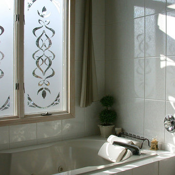 Art on Bathroom Window