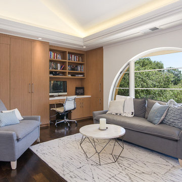 Woodside Exquisite Family Room and Kitchen Cabinets