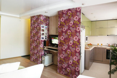 Дизайн интерьера двухкомнатной квартиры 43 кв.м. для молодой пары