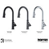 Karran KKF330 1-Handle Pull Down Dual Function Sprayer Faucet, Gunmetal Grey