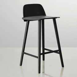 Black Nerd Bar Stool by David Geckeler for Muuto - Bar Stools And Counter Stools