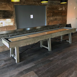 Isaac Pool Table and Shuffleboard Table - Game Room And Bar Furniture