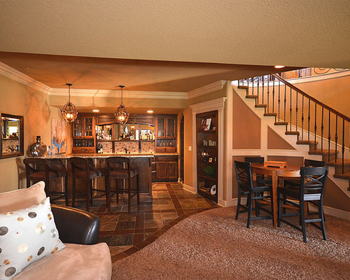 Best Carpet Tile In Basement Design Ideas & Remodel Pictures | Houzz - SaveEmail