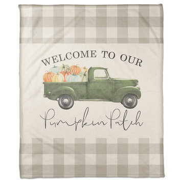 Welcome to Our Pumpkin Patch 50"x60" Fleece Blanket